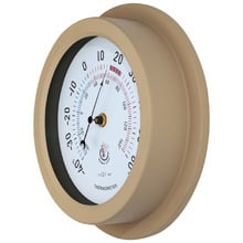 22cm Brown NeXtime Lily Outdoor Thermometer